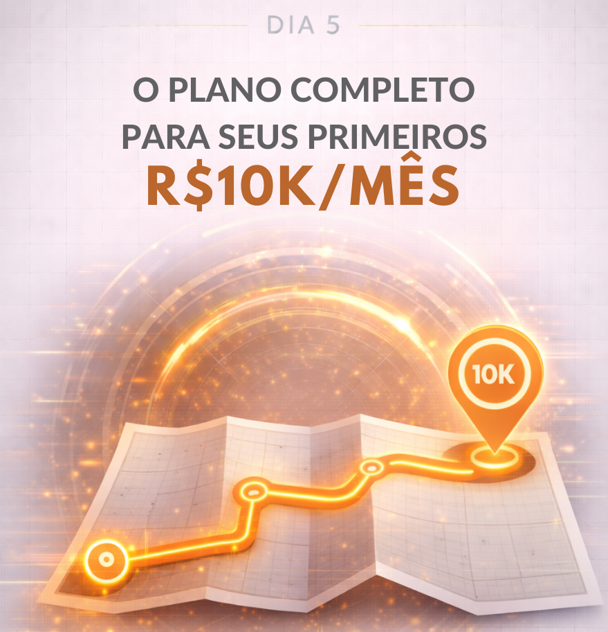 Dia 5 — O Plano Completo para seus Primeiros R$10k/mês